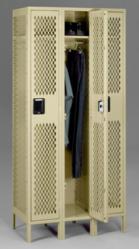 Vented Single Tier Metal Lockers